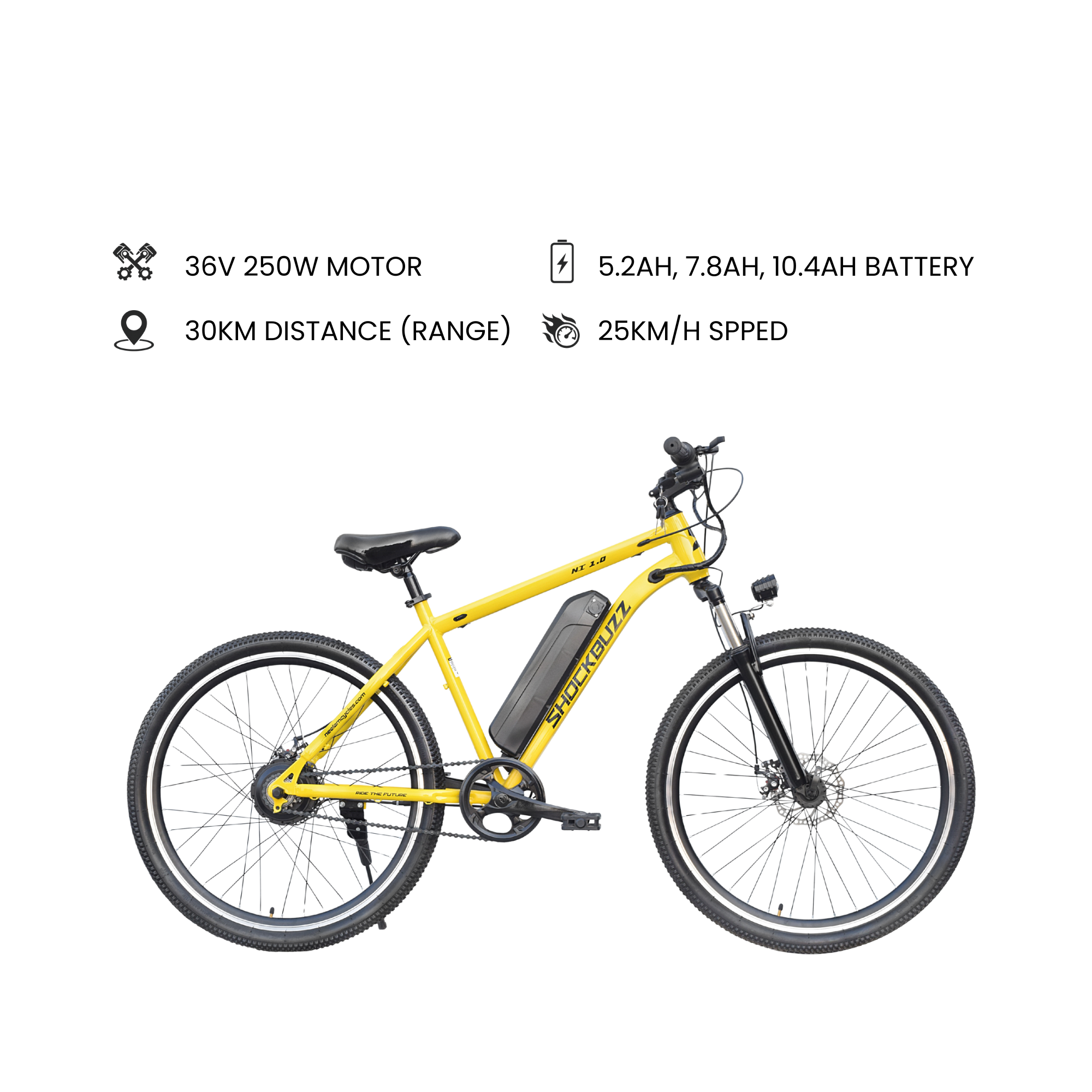 Neelam ShockBuzz NI 1.0 Electric Bicycle 27.5T - Image 3
