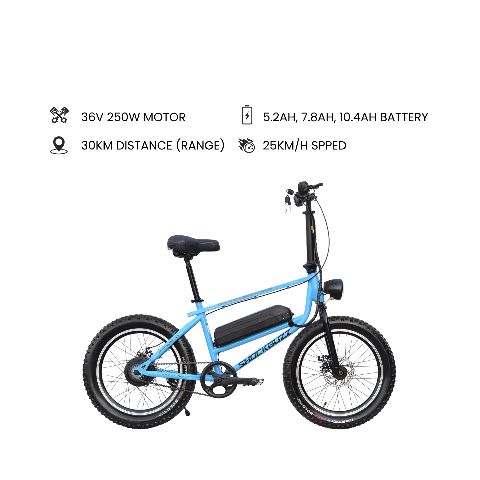 Neelam Shockbuzz Shox Electric Bicycle 20T - Image 3
